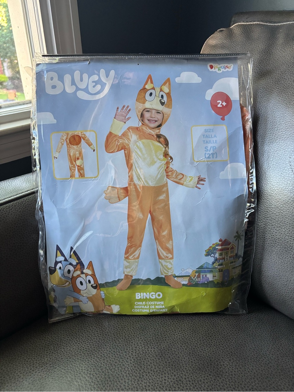 Disguise Bluey Orange and Cream Bingo Kids Halloween Costume 2T